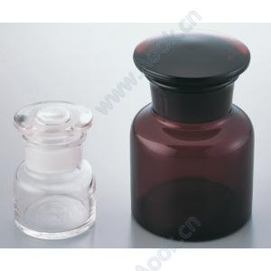 広口短型共栓瓶　白　６０ｍｌ [2-7684-01]