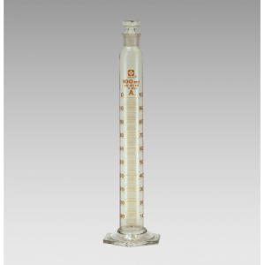 有栓メスシリンダー　スーパーグレード　共通すり合わせガラス平栓付　1000mL [023550-1000A]
