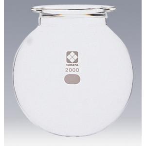 セパラブルフラスコ　丸形　バンド式　2000mL　ツバ内径85mm [005810-2000]