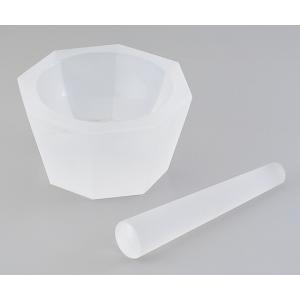 石英ガラス製乳鉢　φ８０×φ１００×３５ [1-4221-05]