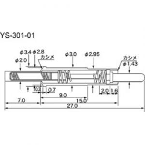 コネクタ　スイッチ付プローブ YS-301-01