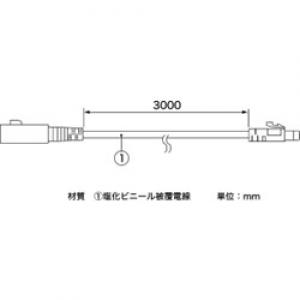 温度ロガー　アクセサリ　ケーブル TR-2C30