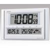 温湿度計付電波掛置兼用時計　ＳＱ４１３Ｗ [2-7730-01]