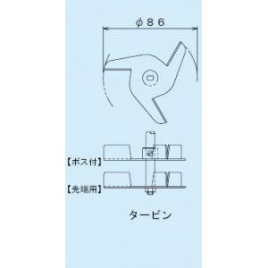 スリーワンモーター用撹拌羽根 |||ボス付　バタフライ  