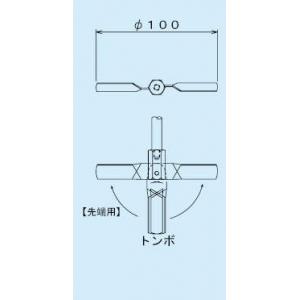 スリーワンモーター用撹拌羽根 |||ボス付　タービン  