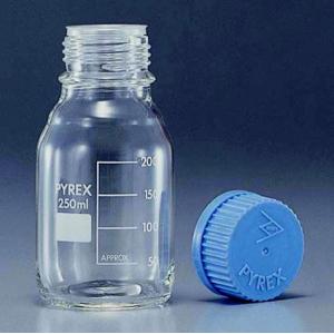 １５１６／０２Ｄ　５０ｍｌ |||広口メジューム瓶　青キャップ付  