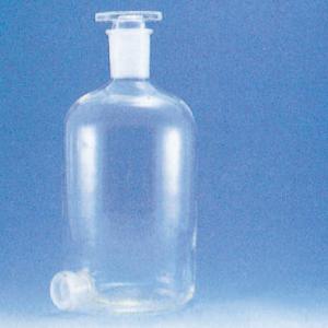 下口瓶　摺合せ活栓付 |||茶　２０００ｍｌ  