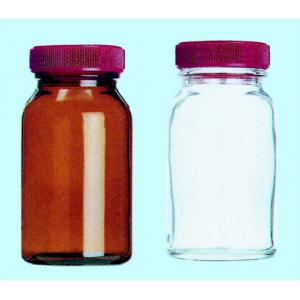 ガラス広口規格瓶 |||№１２　茶　９０入  