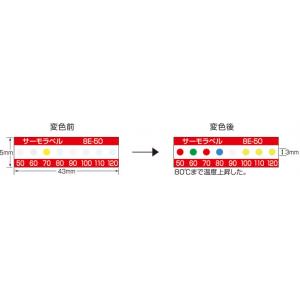 不可逆性　サーモラベル |||８Ｅ－９０　２０枚入  