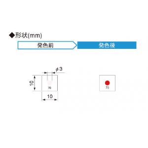 サーモカラーセンサー　不可逆 |||１Ｍ５０　２０枚入  