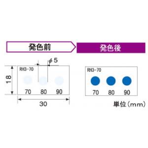 湿度インジケータ |||ＲＨ３－７０　５０枚入  