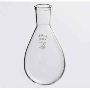 三商　透明摺合せナス型フラスコ |||１００ｍｌ　２４／４０  
