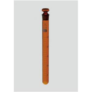 三商印共通摺合せ試験管　目盛付 |||茶　２５ｍｌ　栓１６　１本入  
